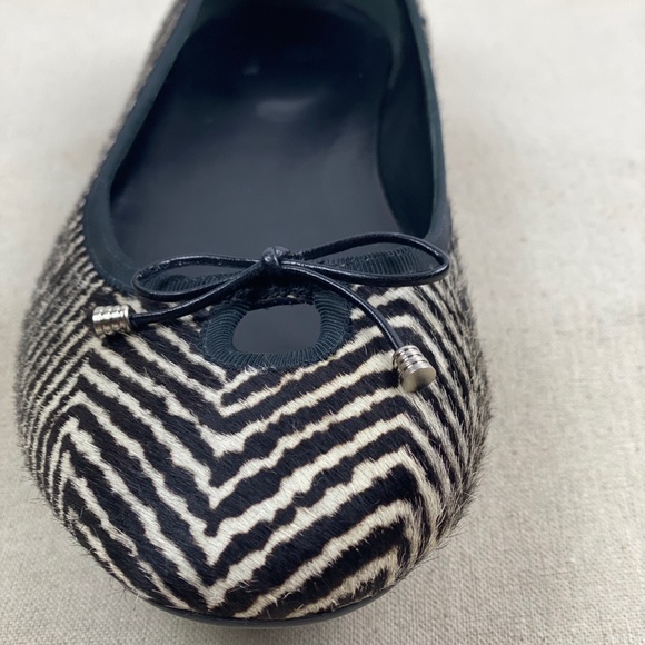 Cole Haan Calf Hair Zebra Print Ballet Flats 10B - Picture 5 of 16